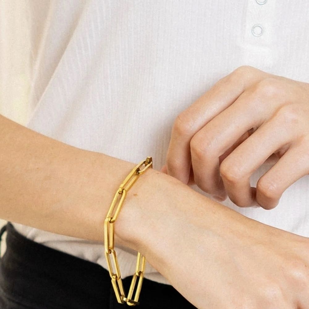 18K gold plated Stainless steel bracelet