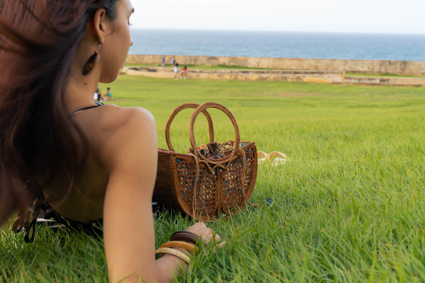 Tulip Bali Rattan Tote Wicker Bag