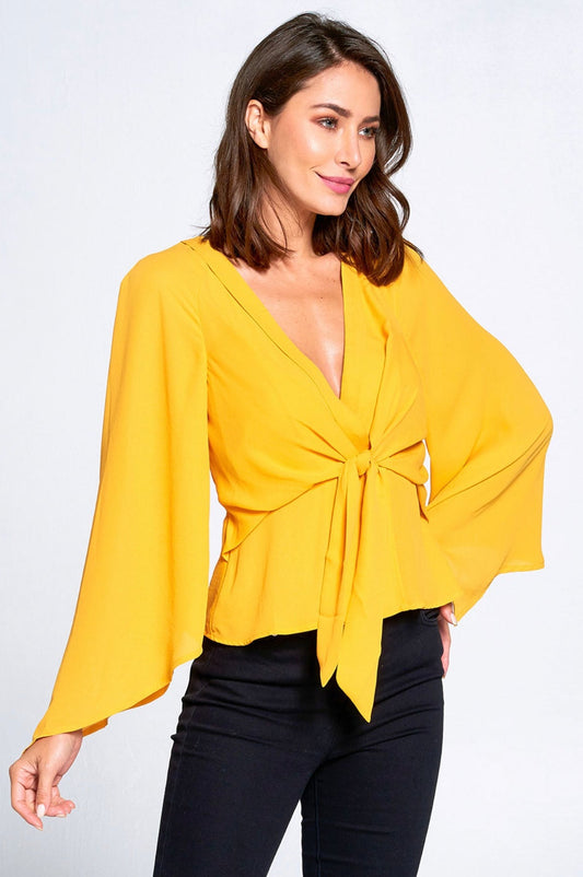 Knot Front Blouse