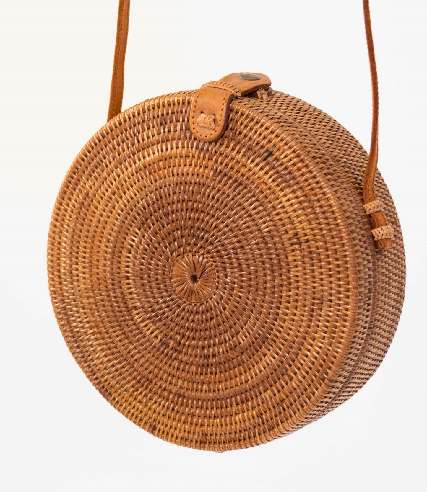 Bali Round Rattan Crossbody Bag