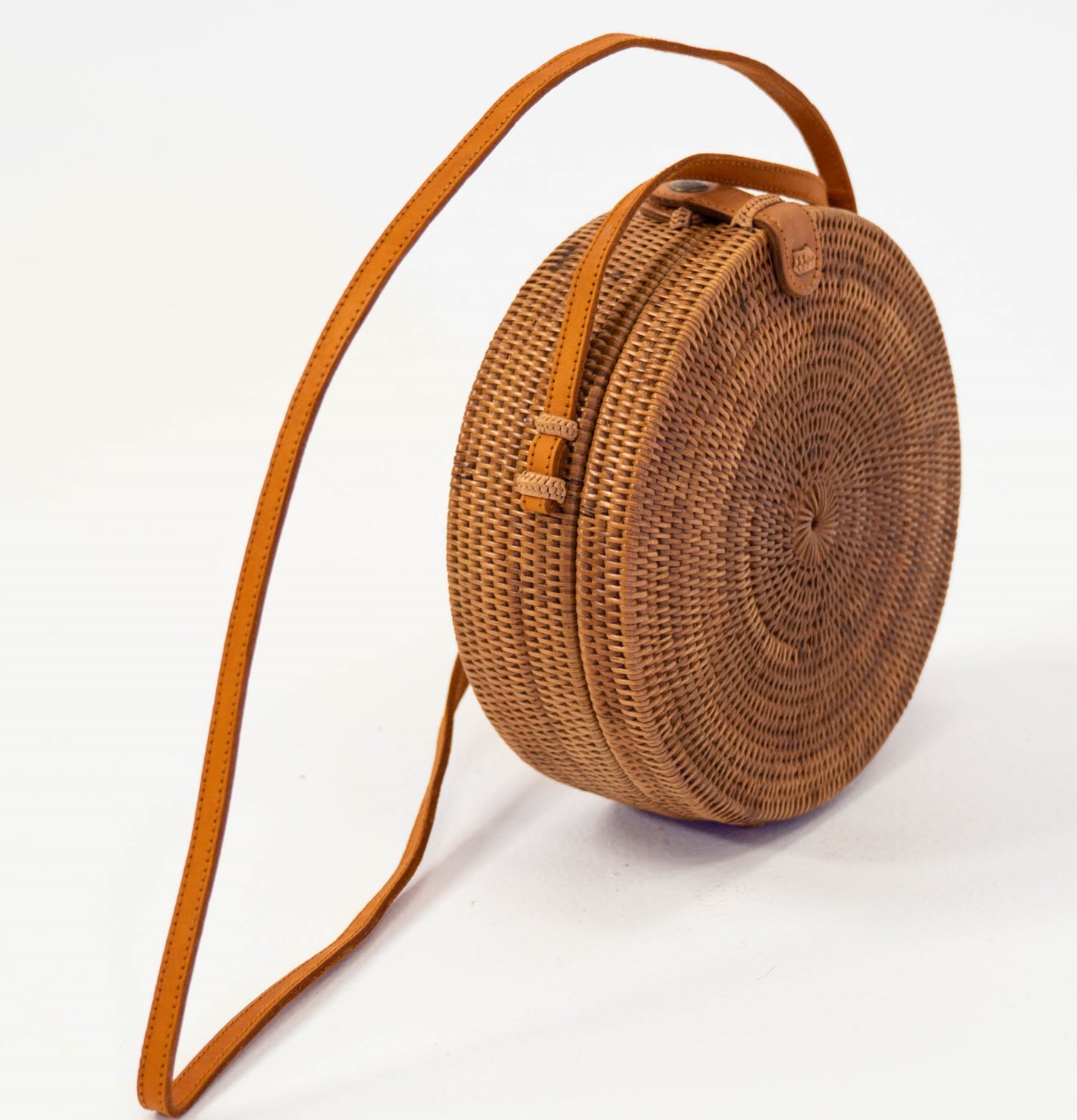 Bali Round Rattan Crossbody Bag